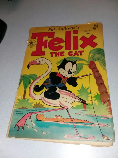 Felix The Cat #47 toby press 1953 messmer comics golden age funny animal cartoon