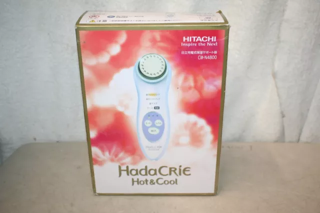 HITACHI CM-N4800 Hada CRIE Hot & Cool Facial Moisture Massager Opened Box Unused