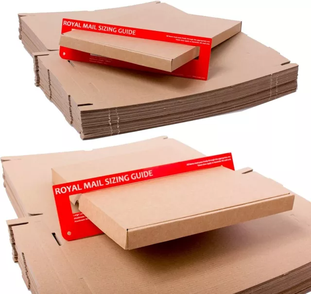 Large Letter box Royal Mail PIP Boxes C4, C5, C6 Card board Postal Mailing Boxes