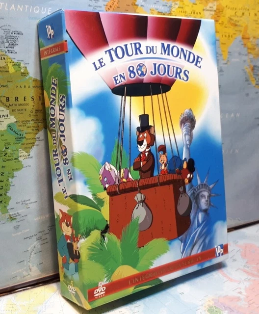COFFRET LE TOUR DU MONDE EN 80 JOURS - L'Intégrale en 26 épisodes 5 DVD T.B.E. 2