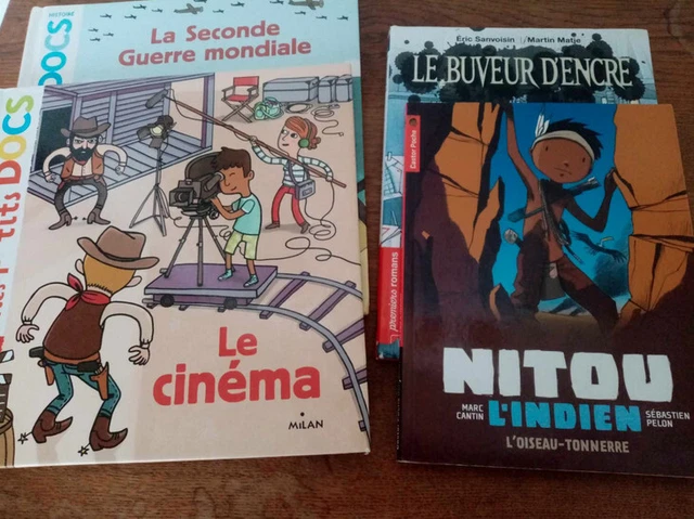 LOT DE LIVRES Le cinéma, Nitou...,La seconde guerre mondiale, Le buveur
