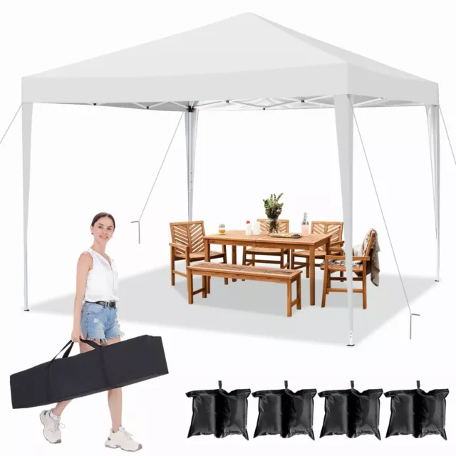 Faltpavillon Pavillon Partyzelt Popup 3x3 m Wasserdicht Gartenzelt Festzelt Neu