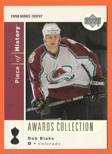 Rob Blake 2002-03 UD Piece Of History Awards Collection #AC7 Colorado Avalanche