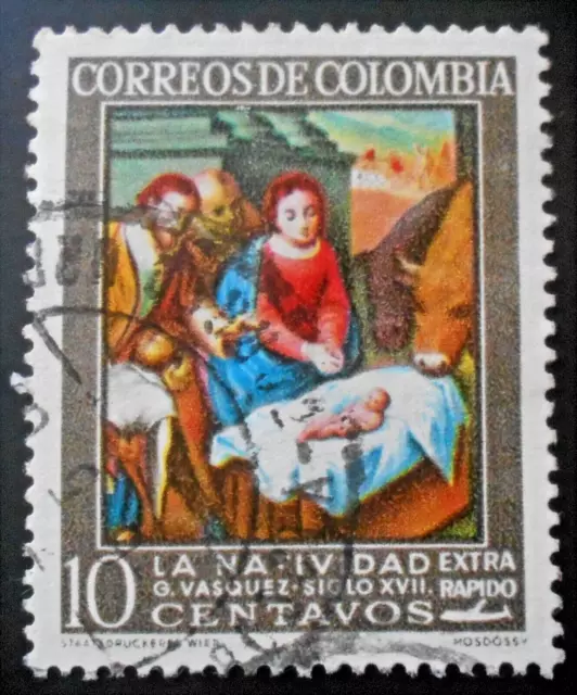 Colombia - Colombie - 1962 Special Delivery 10 ¢ Christmas used (67) -