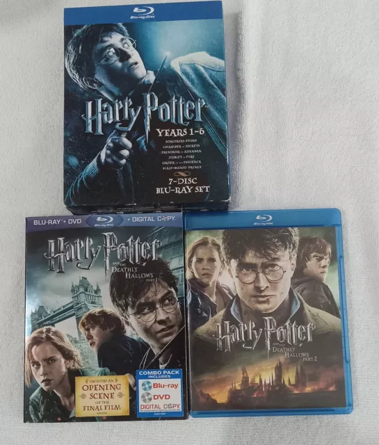 Harry Potter Complete 8-Film Collection Blu-ray 8-Disc Plus Extras READ Box Set