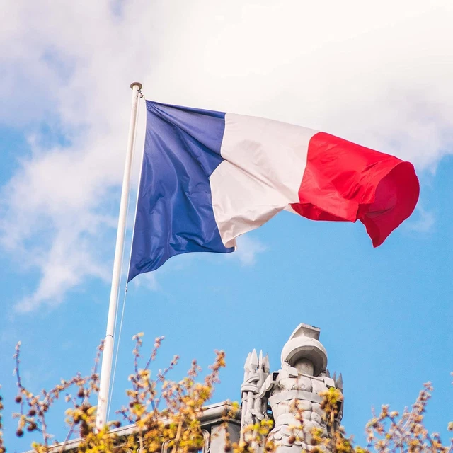 Drapeu Rouge DRAPEAU FRANCE ÉTENDARD Français Bleu Blanc Rouge 150 X 90 avec ...