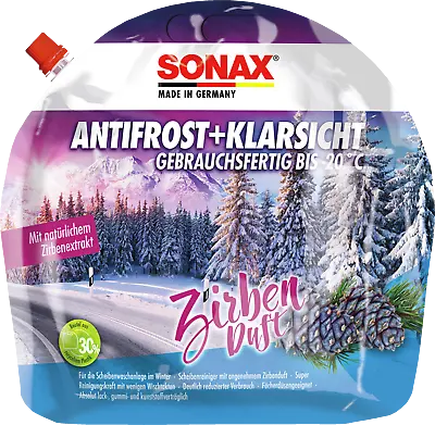 SONAX 3L Beutel AntiFrost+KlarSicht bis -20 °C Zirbe 01314410