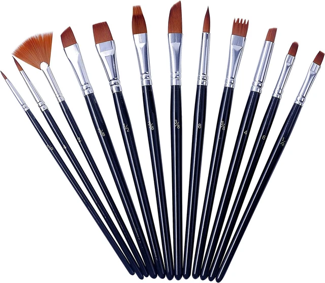 Artme Set Di Pennelli Per Artista In Nylon 12 Pezzi - Spazzole Miste P