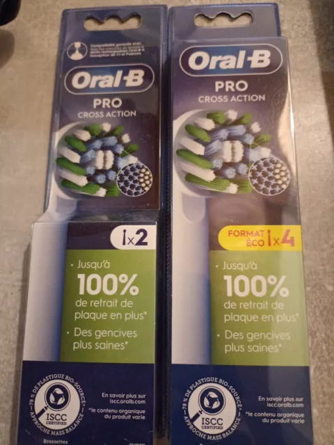 Pack De 6 Brossettes Pro Cross Action Oral B