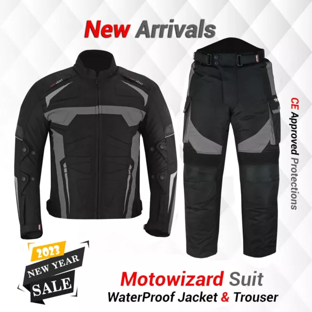 Herren gepanzerte Motorrad Motorrad Rennanzug wasserdichte Fahrerjacke & Hose