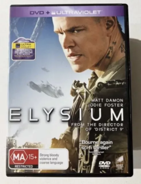 Elysium DVD BRAND NEW SEALED Region 4