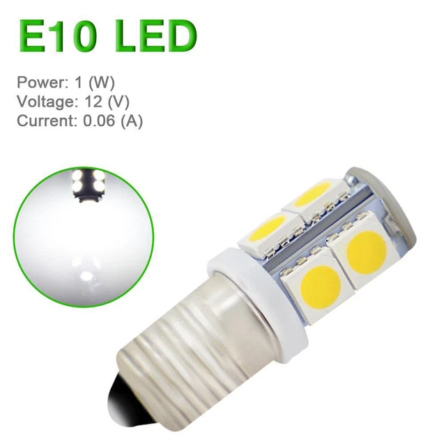 Fahrrad GLÜHBIRNE 2,5 V 0,3 A Mit Gewinde E10 Glühlampe Lampe Licht