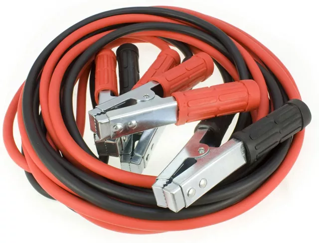 2.5m HEAVY DUTY 200 AMP JUMP LEADS CAR VAN AUTO BATTERY BOOSTER STARTER CABLES