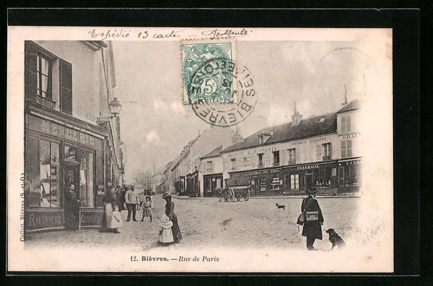 CPA Bièvres, Rue de Paris 1903