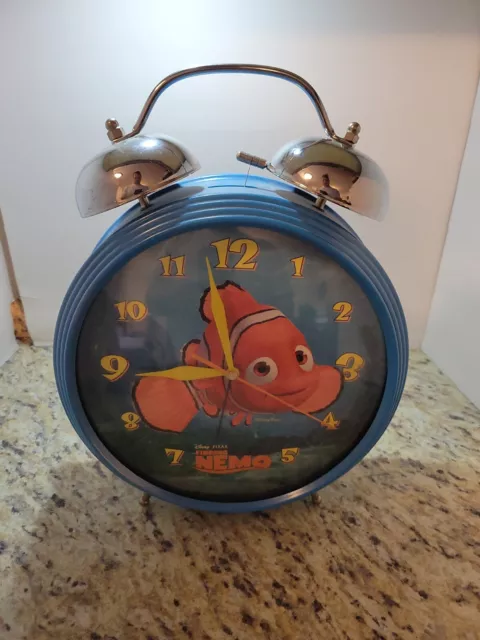 Child Teaching Finding Nemo Tabletop Clock Battery Operated