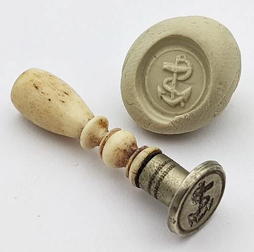 Victorian Intaglio Note VICTORIAN ANCHOR INTAGLIO Letter Seal 19Th Century £75.00 - PicClick UK