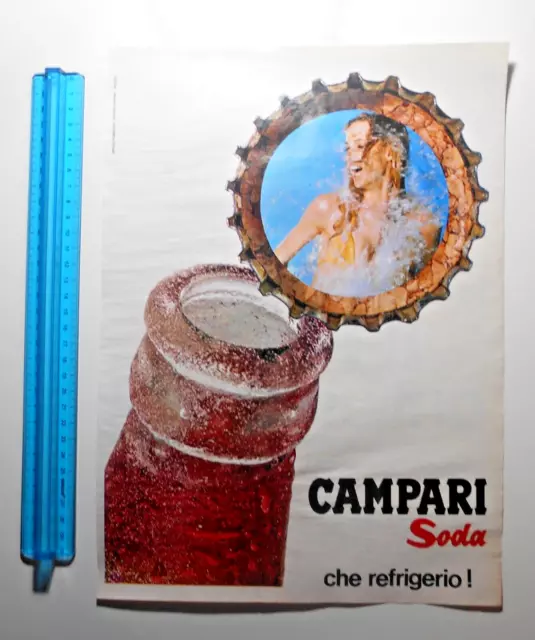 Pubblicità Advertising Werbung Italian Clipping 1969 Campari Soda Che Refrigerio