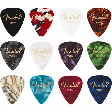 Genuine Fender® 351 Premium Picks, 144 pack Thin