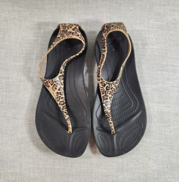 Cheetah clearance croc sandals