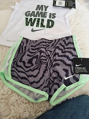 Nike   dri fit GIRLS 2 Piece set 12  Months shorts and t-shirt BNWT Infant Baby