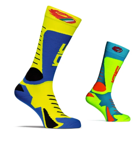 Sidi Calze Tony Blu Elettrico E Luce Blu Off Road Moto Stivale Calzini