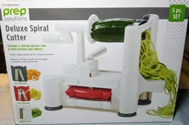 5 piezas Progressive Prep Solutions Deluxe cortador en espiral espiralizador fideos vegetales🟡