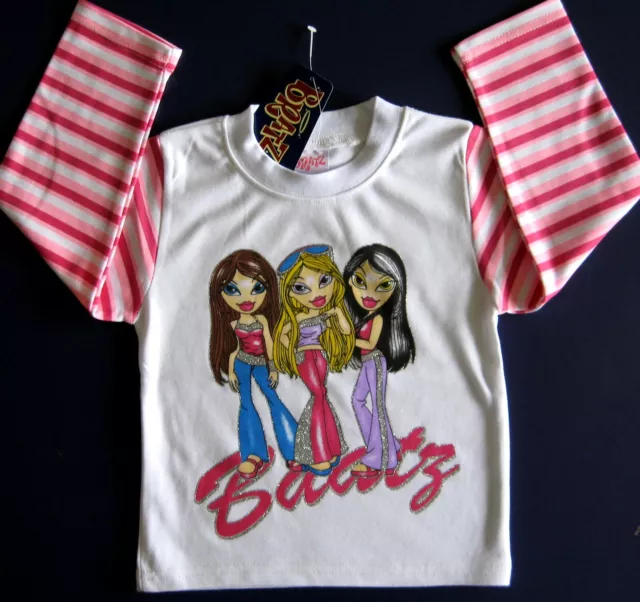 BNWT top Bratz Long sleeves Tshirt 100% cotton brand new girls t-shirt