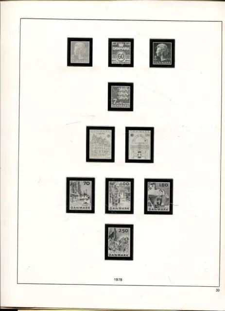 Denmark 1961 - 1978 SAFE Foldless Form Album