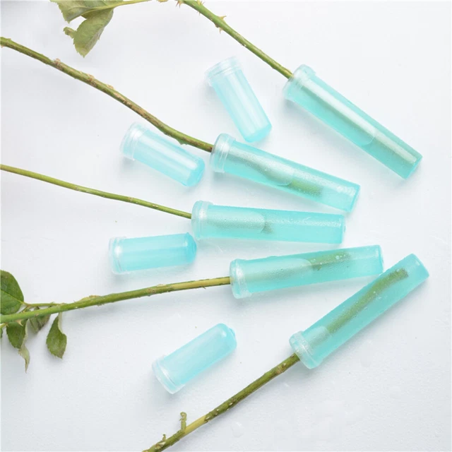 20 pz tubo acqua gambo fower vasi trasparenti composizioni floreali tubo fiala