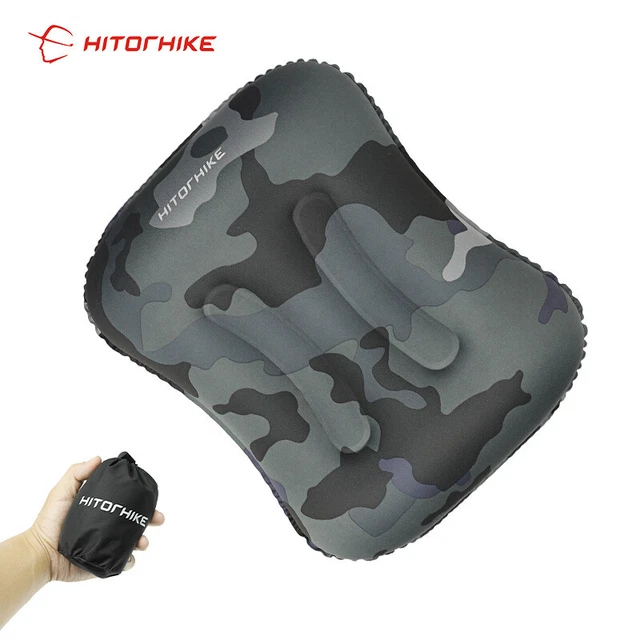 Portable Pillow Travel Cushion PVC Inflatable Sided Cushion Camp Beach Plane