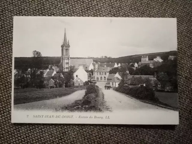 Cpa Saint Jean Du Finger Entrance Du Bourg