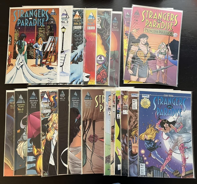 Abstract Studios Image Homage Strangers in Paradise Terry Moore Huge Comics Lot
