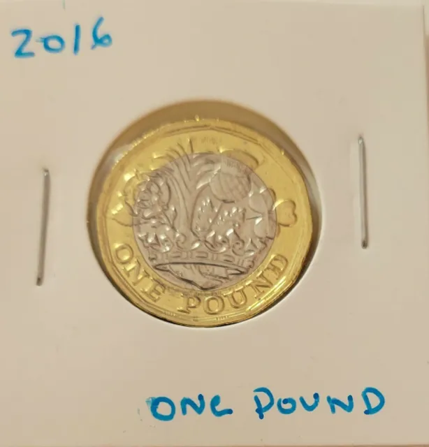 Great Britain Elizabeth II One Pound Coin 2016