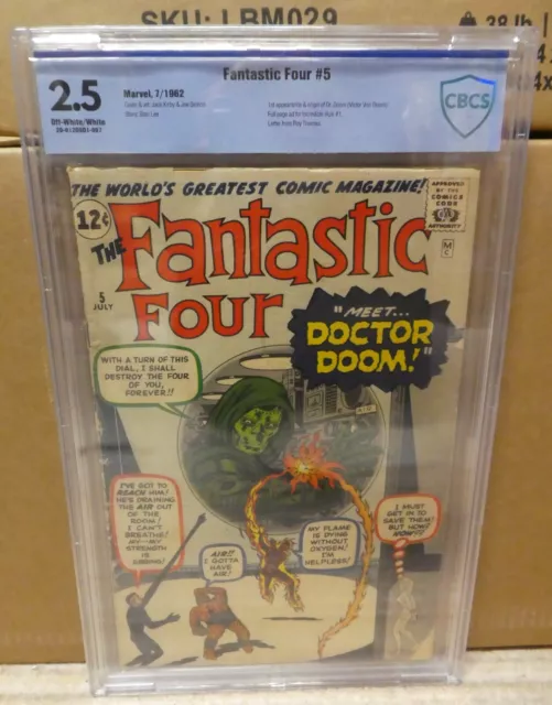 Marvel Comics Fantastic Four 5 CBCS Dr Doom 1st Appearance 2.5 cgc