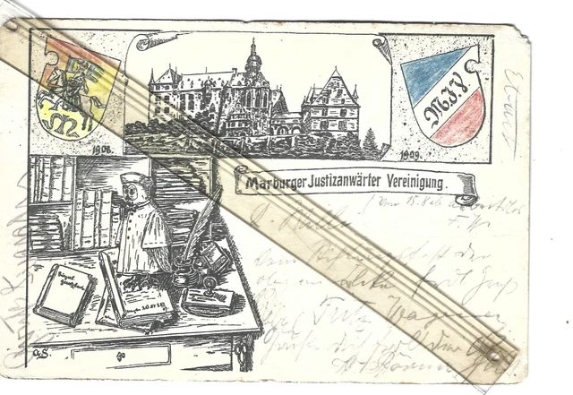 Marburg 1909 Studentica Juristen Verbindung