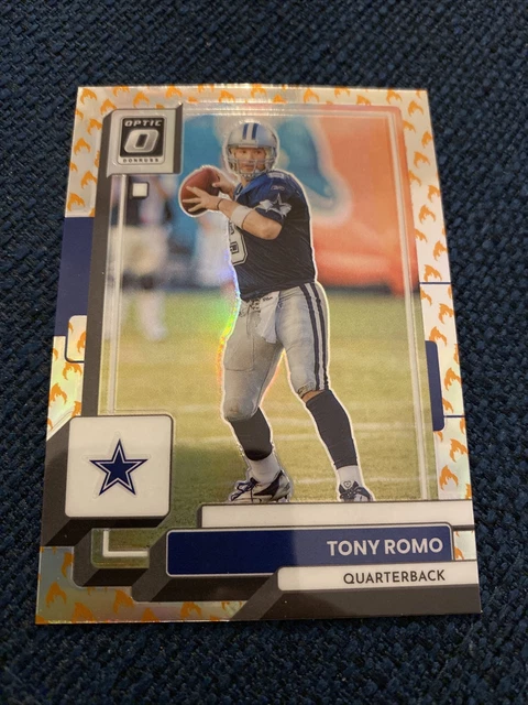 2022 Panini Donruss Optic Tony Romo Fire Emoji Prizm Ssp 57