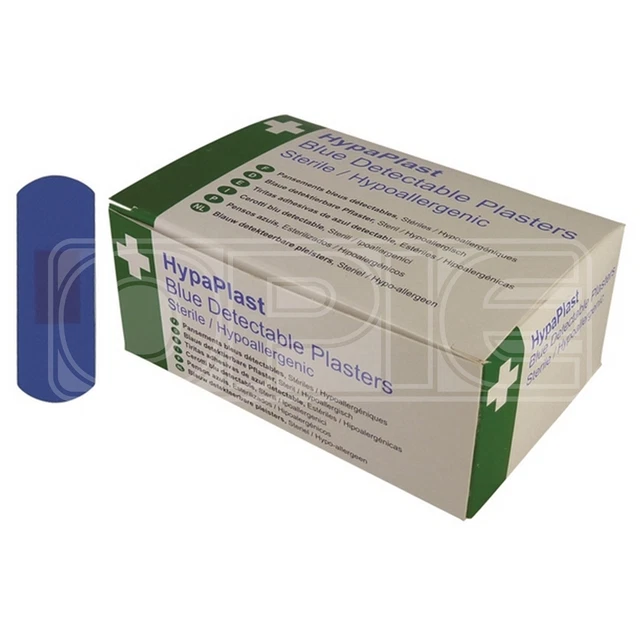 Intonaco per catering blu sicurezza pronto soccorso HypaPlast (D7001) - confezione da 100
