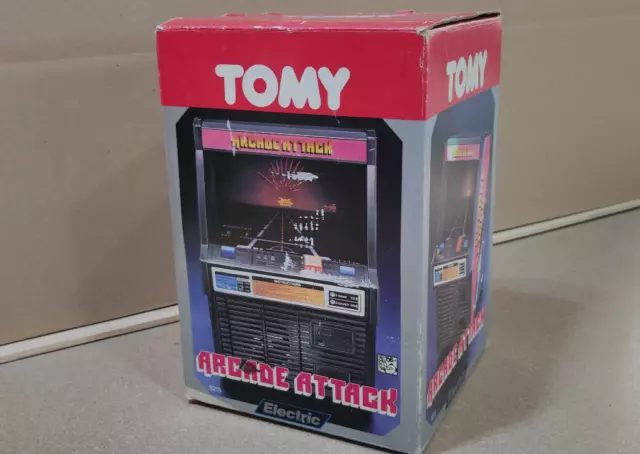 Tomy Arcade Attack Mini Arcade Portable Video game Console Vintage Box 80s Retro