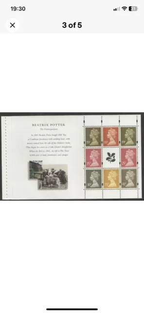 GB National Trust Prestige Booklet Pane MNH.