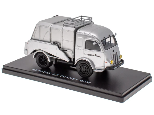 RENAULT 2,5T BOM Camion Poubelle Poissy 1954 - 1/43 Utilitaire Miniature UTR27
