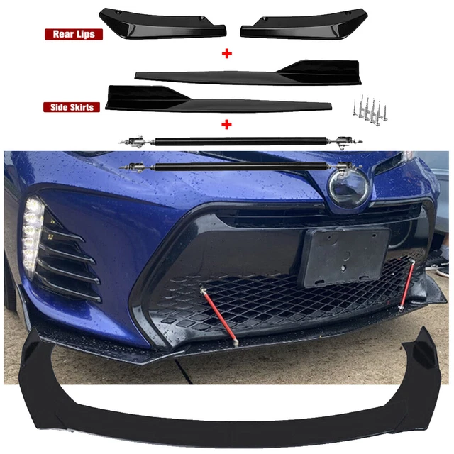 Front Rear Bumper Lip Spoiler Splitter Bod Kit Side Skirt For Toyota Camry
