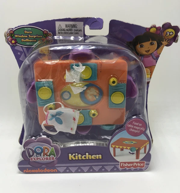 NIB FISHER PRICE Dora the Explorer Nickelodeon Dollhouse Kitchen Play Set NIB FISHER PRICE Dora the Explorer Nickelodeon Dollhouse Kitchen Play Set