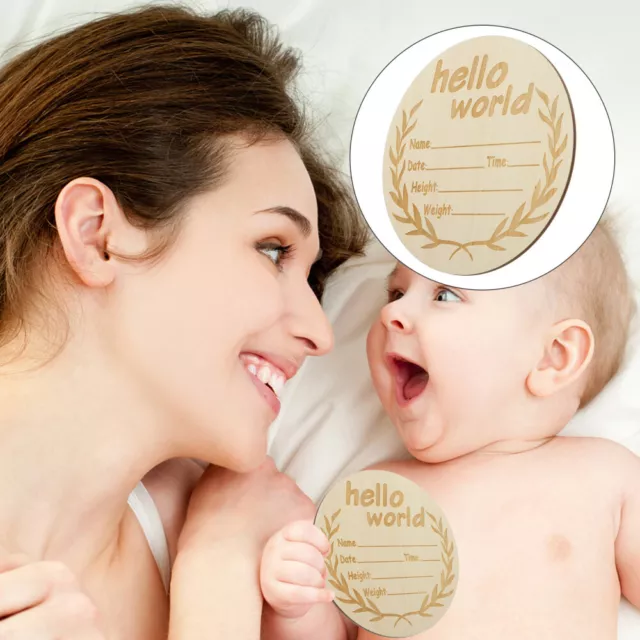 Carte pietre miliari nascita dischi pietra miliare bambino targa in legno cartellone pubblicitario