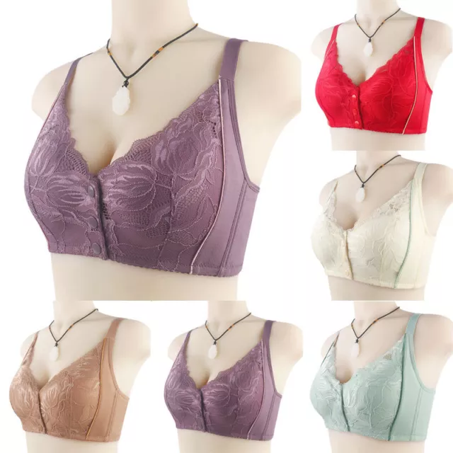 Femmes Non Câblé Fermeture Avant Soutien-Gorge Haut Femmes Lacets Souple Tasse *