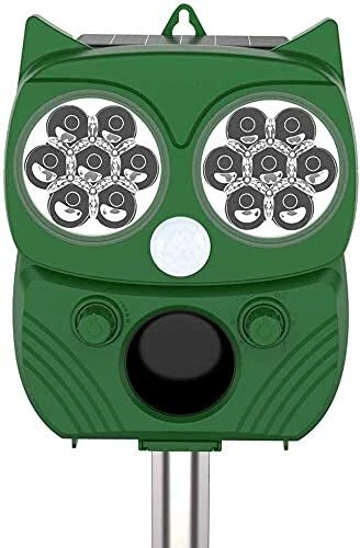 Ultrasonic Animal Repellent, Outdoor Solar Powered and Waterproof PIR Sensor