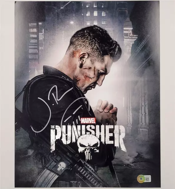 Jon Bernthal signed Marvel Punisher 11x14 photo sketch autograph ~ BAS Witness