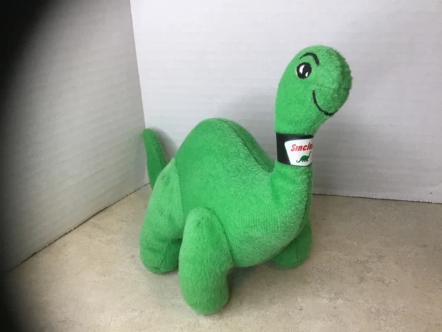 Vintage Sinclair Oil Green Mini 6” Dinosaur Stuffed Plush Advertising Promo Toy