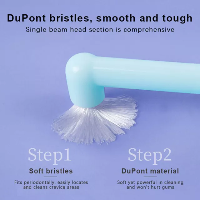 Small Pointed Tip Orthodontic Toothbrush Soft Teeth Cleaning Toothbrush GAIR