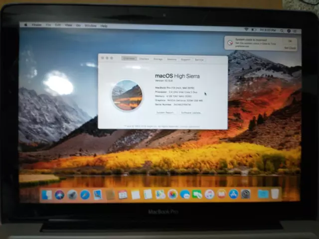 Apple MacBook Pro A1278 13" (2010) 2.4GHz Core i5 - 4GB Ram -250GB