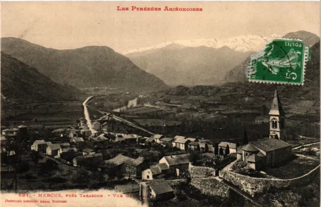 CPA Les Pyrénées Ariegeoises - Mercus pres Taracom - Vue générale (350943)